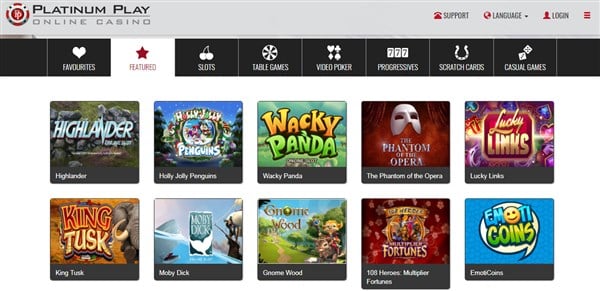 Platinum Play Casino Review